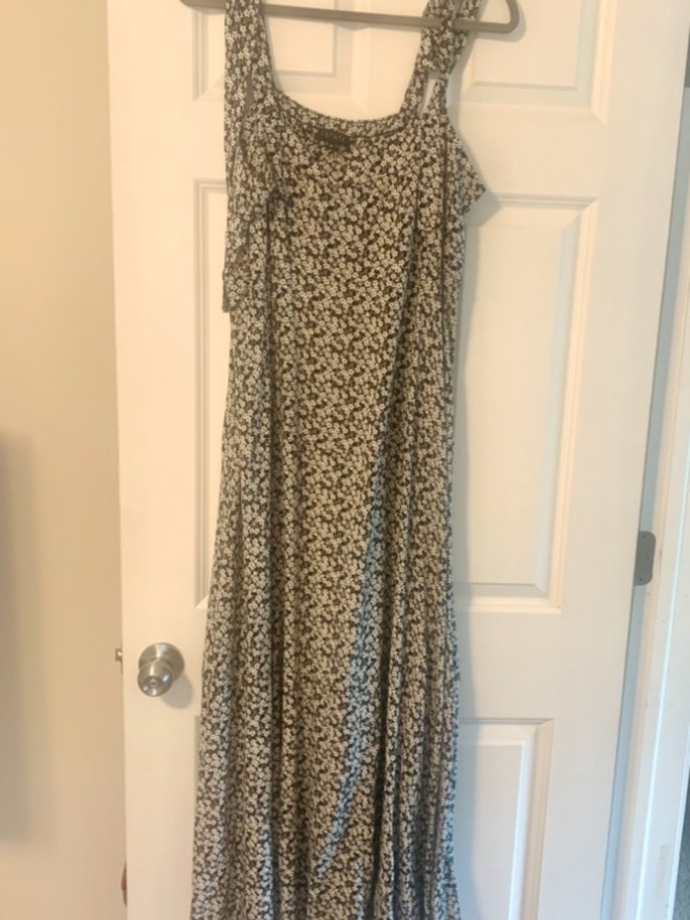 1. STATE Floral Maxi Dress with White Blossoms